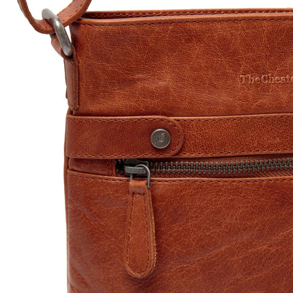 The Chesterfield Brand Signe Axelremsväska 22cm – Cognac