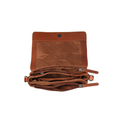 The Chesterfield Brand Forano Axelremsväska 23 cm – Cognac