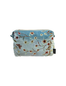 PIPOL Garden Velvet Medium Blue – Necessär i sammet