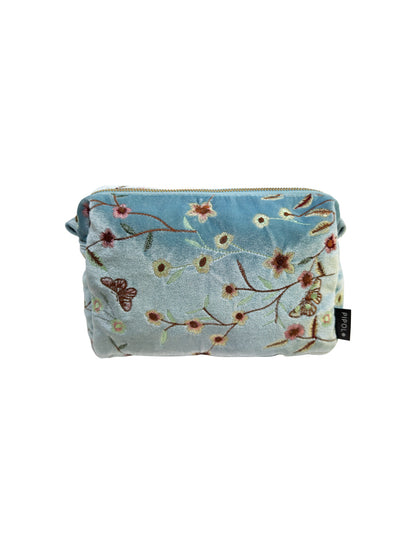 PIPOL Garden Velvet Medium Blue – Necessär i sammet