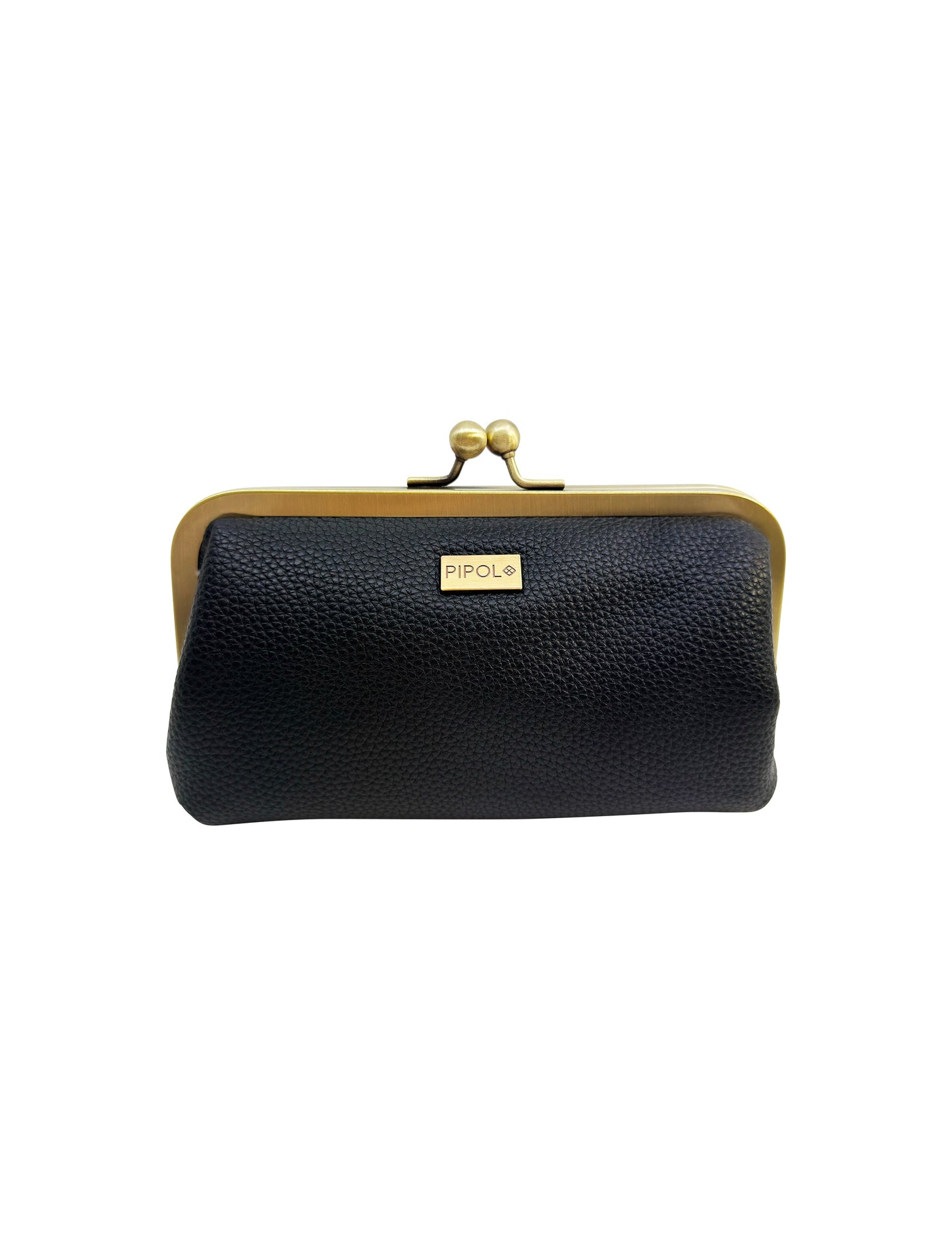 PIPOL Clutch Frame Black – Mönstrad necessär med bygel