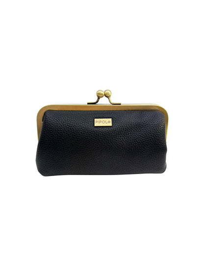 PIPOL Clutch Frame Black – Mönstrad necessär med bygel