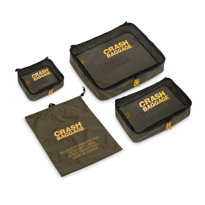 Crash Baggage Easy Life Kit Packningskuber 3-pack Grön