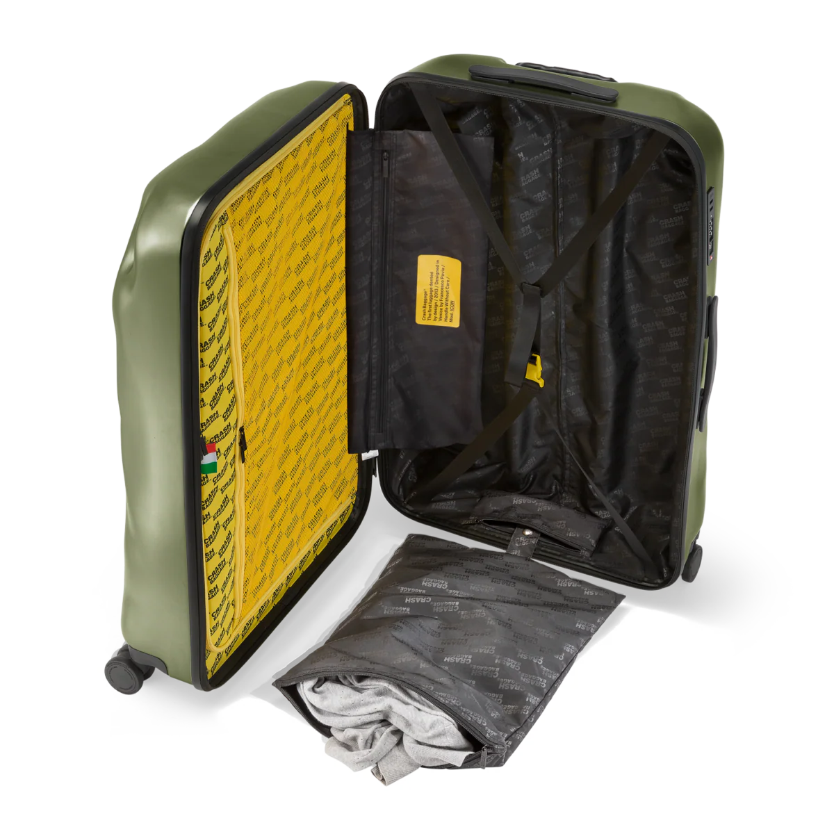Crash Baggage Icon Stor resväska 79cm Olivgrön