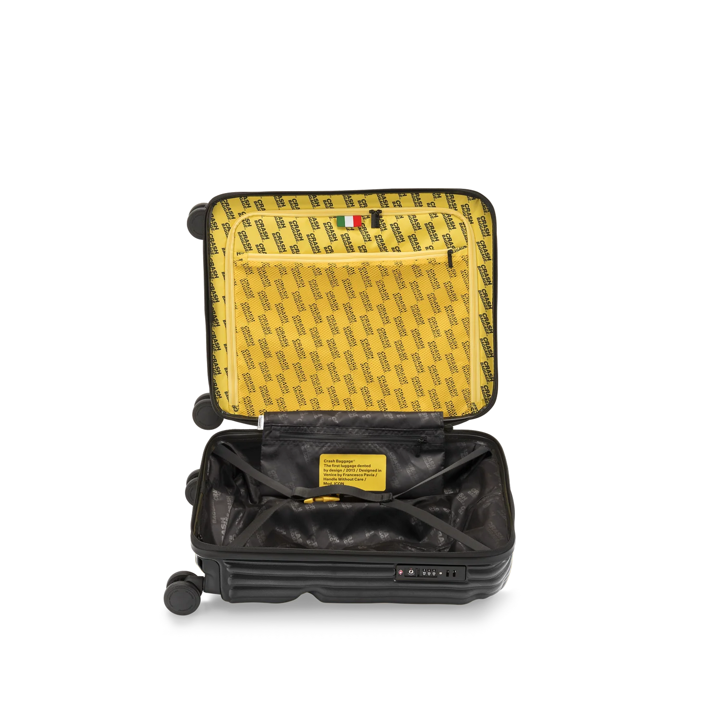 Crash Baggage Stripe Kabinväska 55 cm – Svart