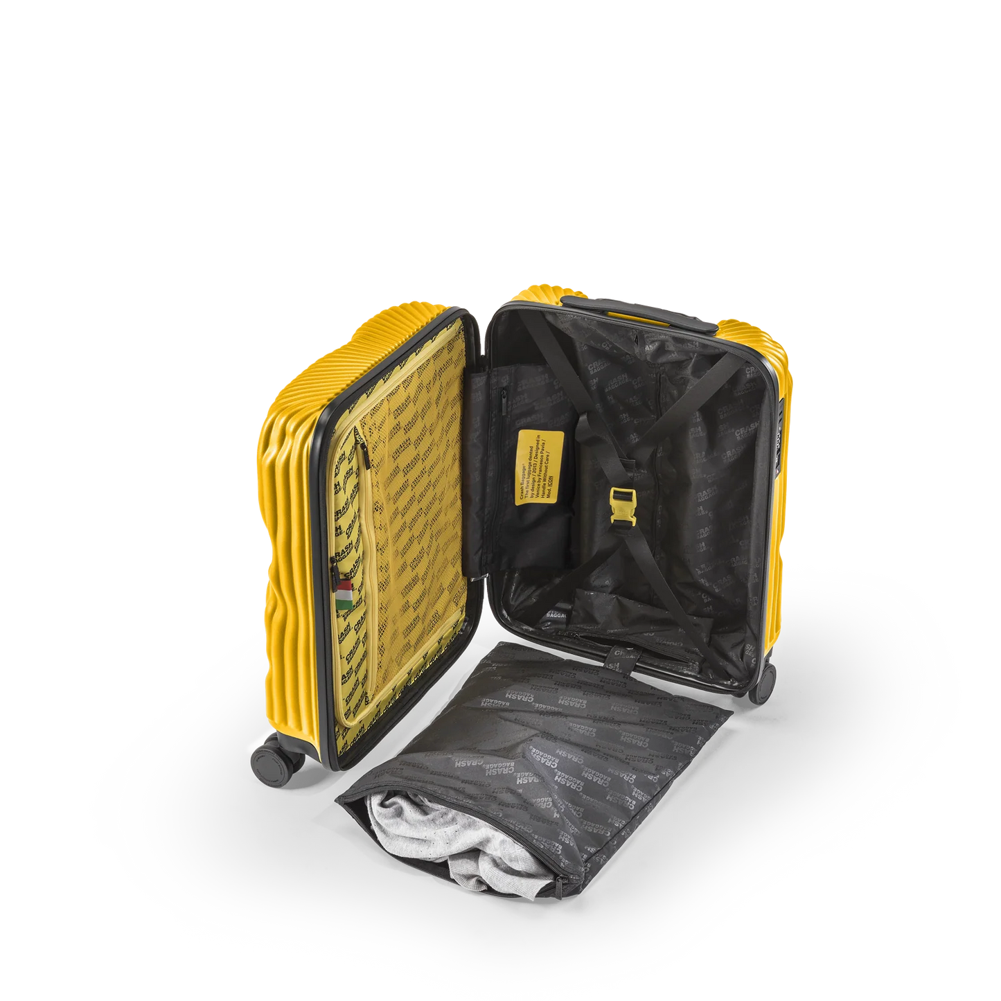 Crash Baggage Stripe Kabinväska 55 cm – Gul