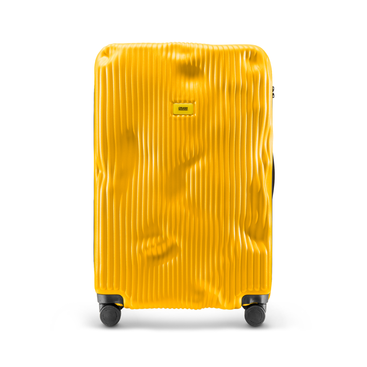 Crash Baggage Stripe Stor resväska 79 cm – Gul
