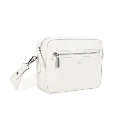 Ulrika Design Bar Zipper - Vit Axelväska 21cm