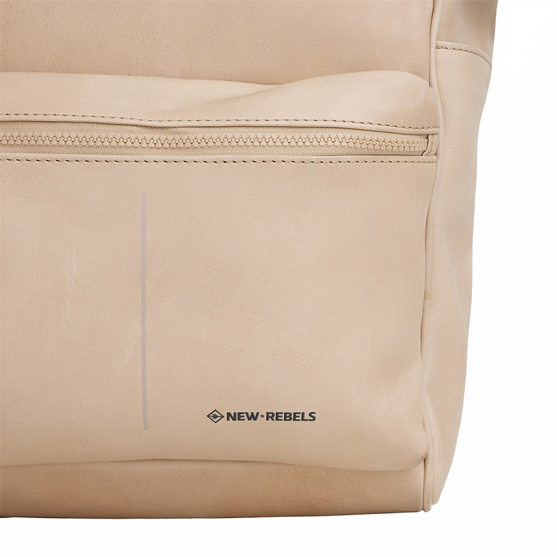 New Rebels Obsidian Tremont Ryggsäck i Läder – beige