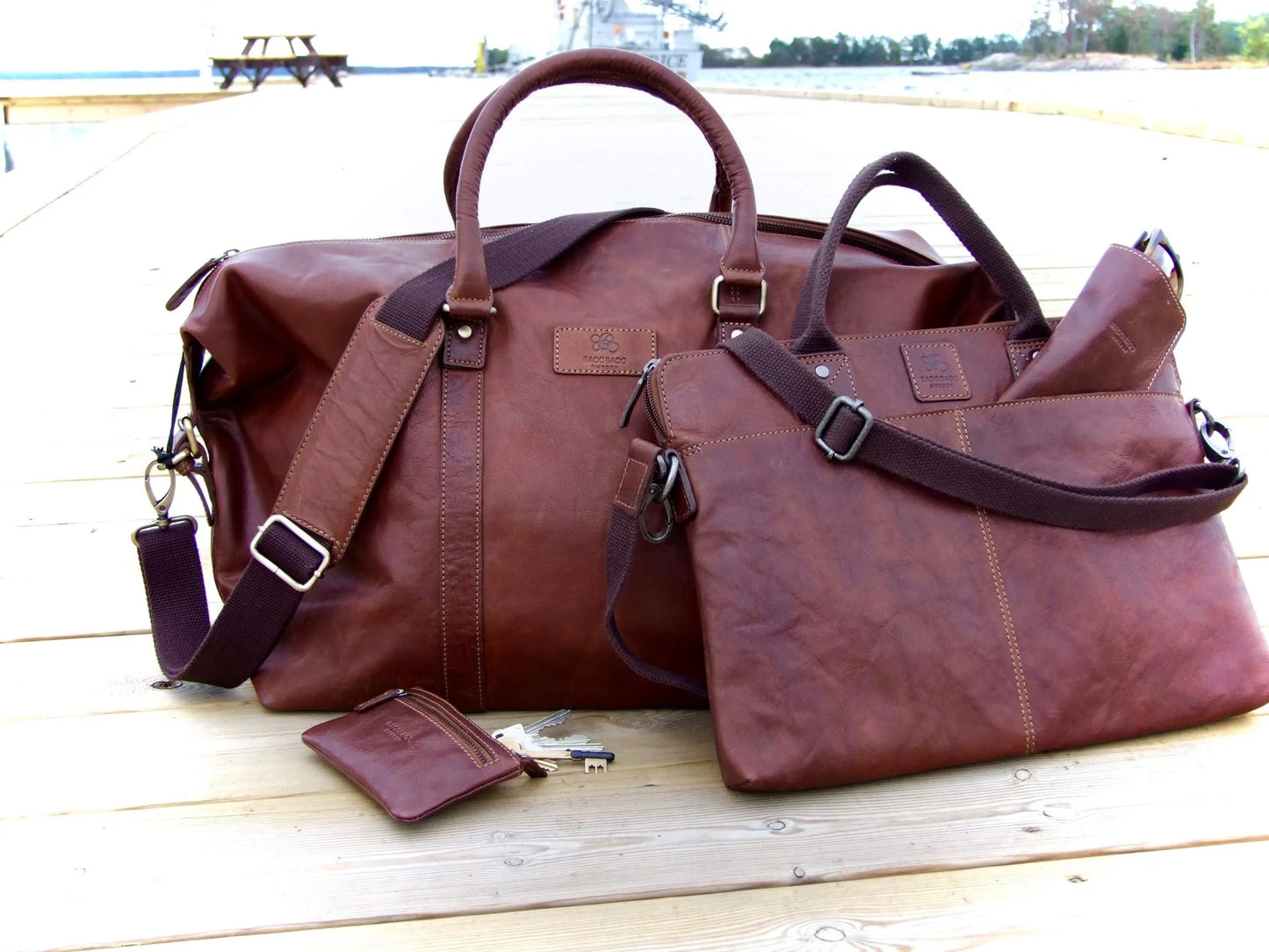 BaooBaoo Slim bag – Datorväska 13" – Brandy