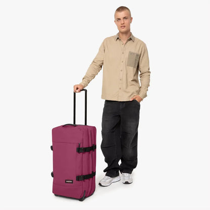 Eastpak Tranverz M - Vinröd Mellanstor Resväska 67cm