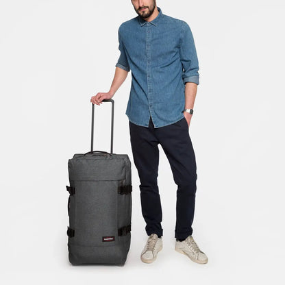 Eastpak Tranverz M - Svart Denim Mellanstor Resväska 67cm