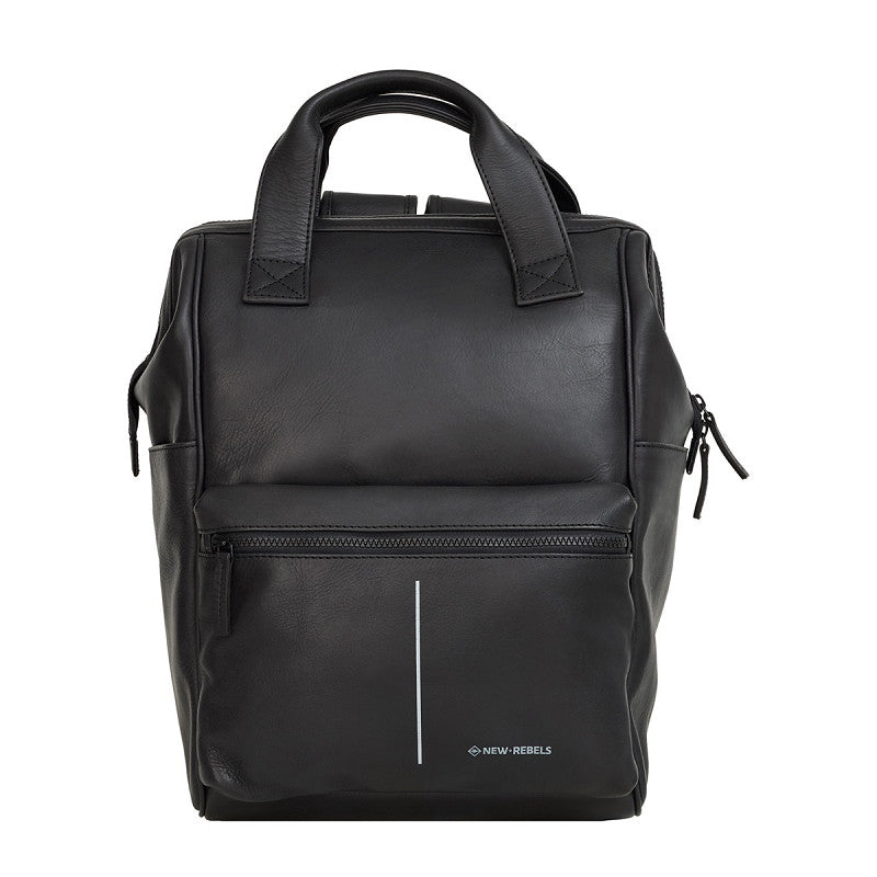 New Rebels Obsidian Tremont Ryggsäck i Läder – Svart