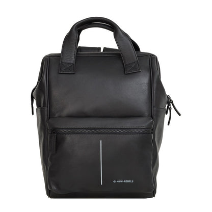 New Rebels Obsidian Tremont Ryggsäck i Läder – Svart