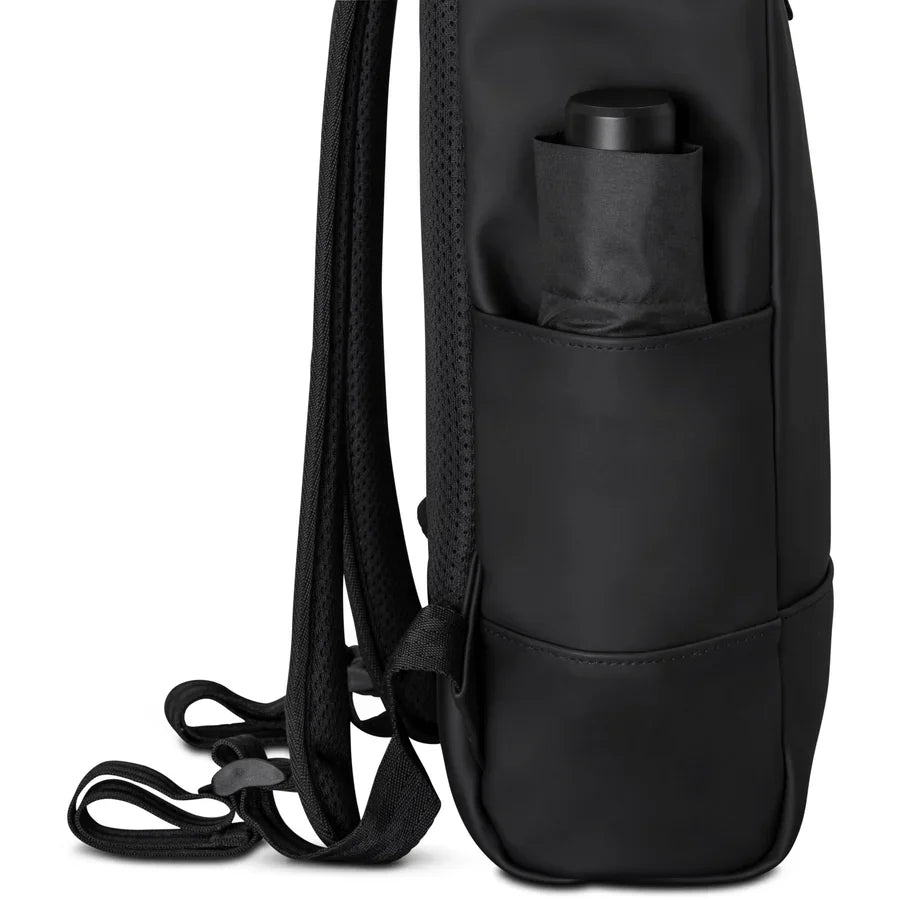 Johnny Urban Harvey rolltop-ryggsäck medium 16" – Svart
