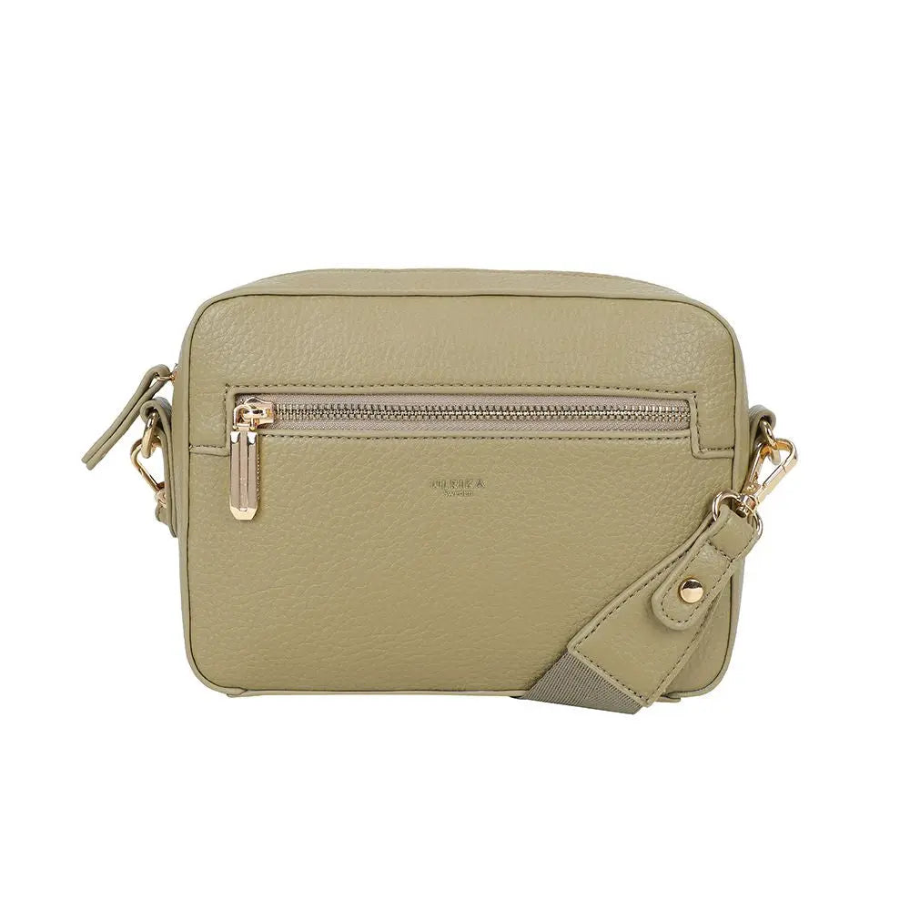 Ulrika Design Bar Zipper - Grön Axelväska 21cm