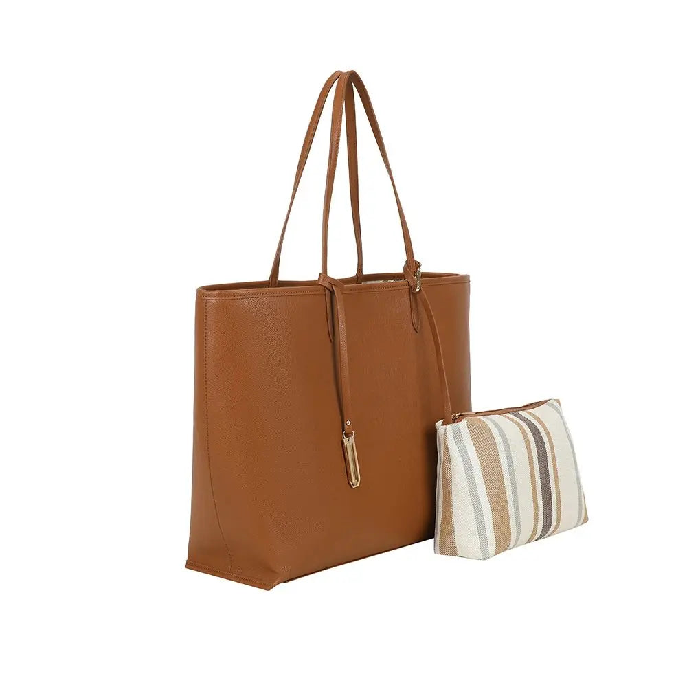 Ulrika Design Reversible Toteväska 44cm Cognac