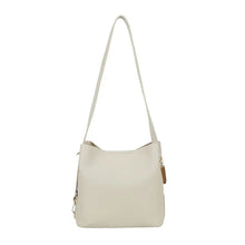 Ulrika Design Bar Zipper - Beige Axelväska 38cm