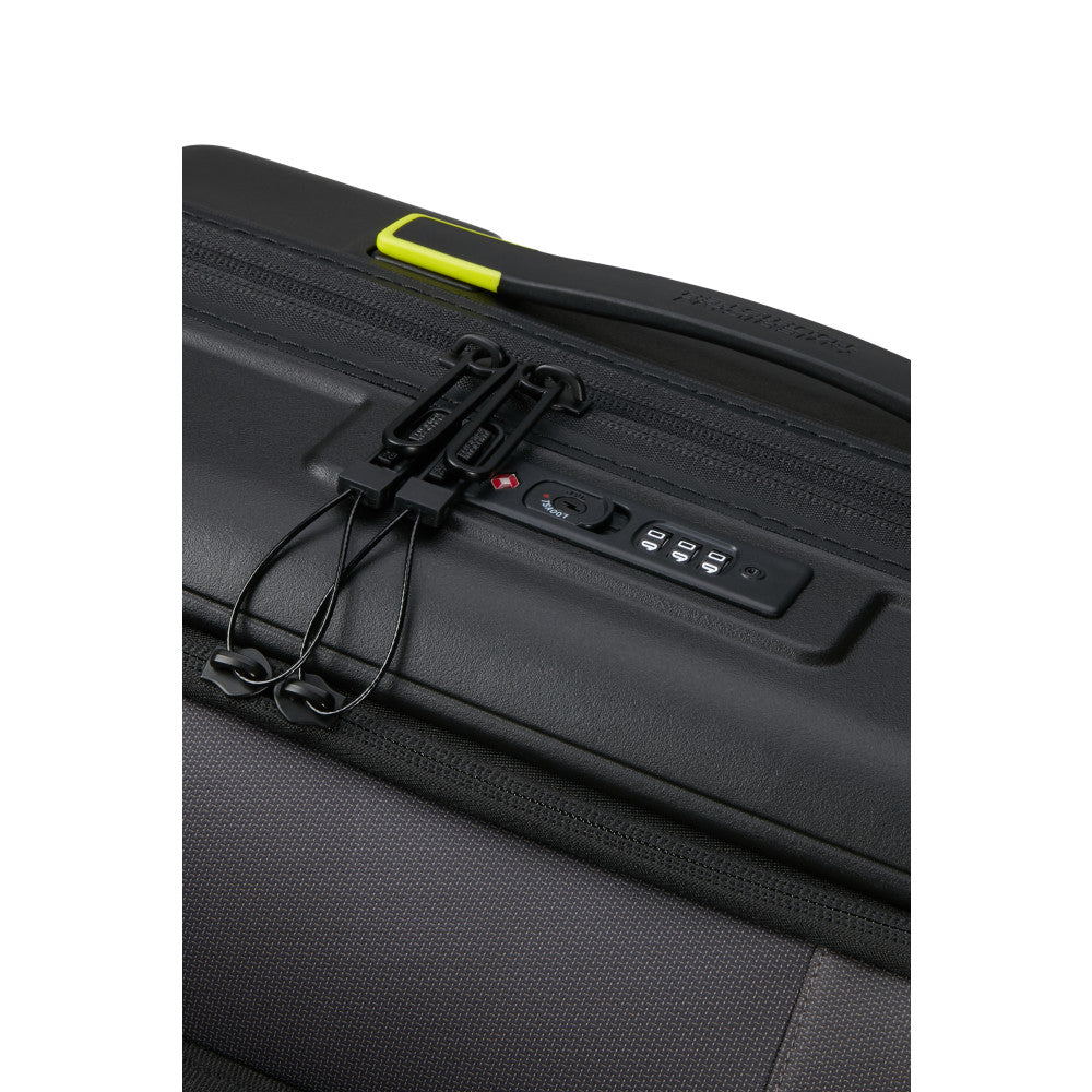 American Tourister Hello Cabin - Svart/Lime Kabinväska 55cm