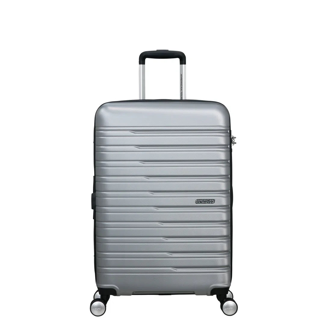 American Tourister Flashline Mellanstor resväska 67 cm – Silver