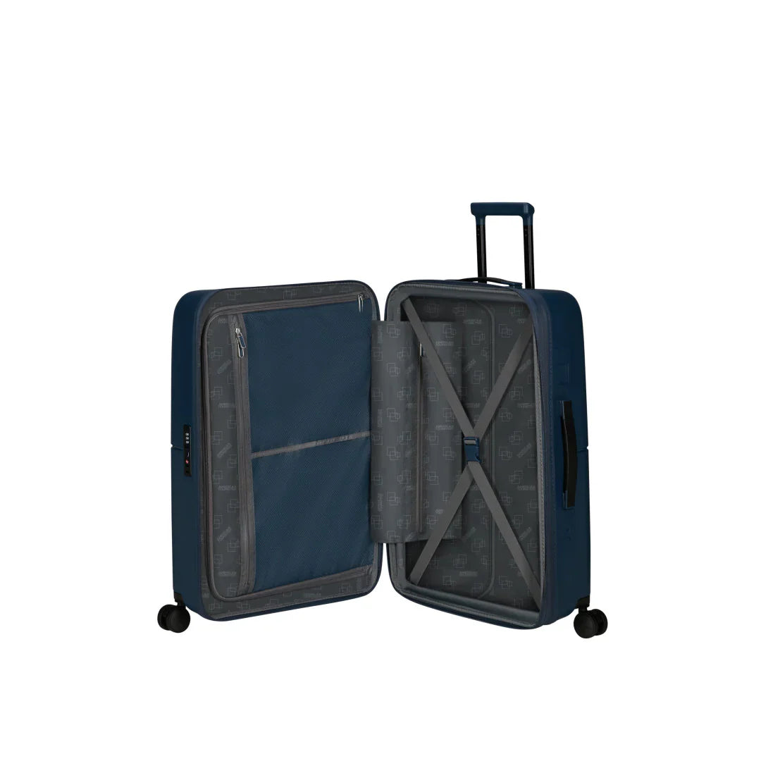 American Tourister Dashpop Spinner - Navy Mellanstor Resväska 67cm