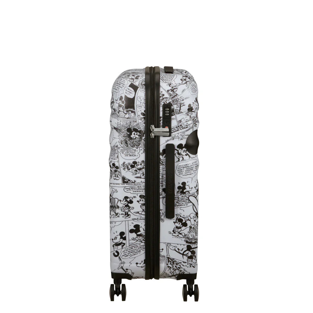 American Tourister Wavebreaker Disney Mellanstor Resväska 67cm – Minnie Comics Vit