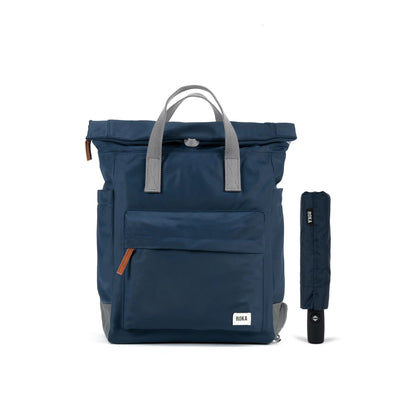 Roka London Bayswater B + Waterloo Ryggsäck 42 cm + Paraply – Midnight