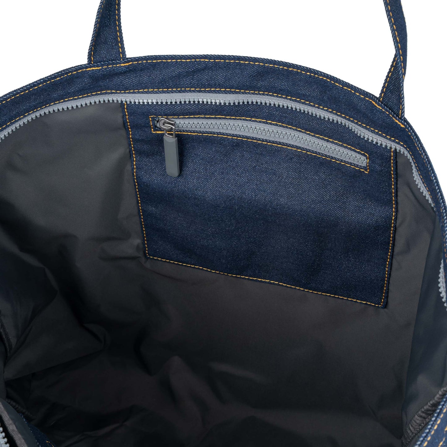 Roka London Portobello N Axelväska 48cm – Dark Wash Denim