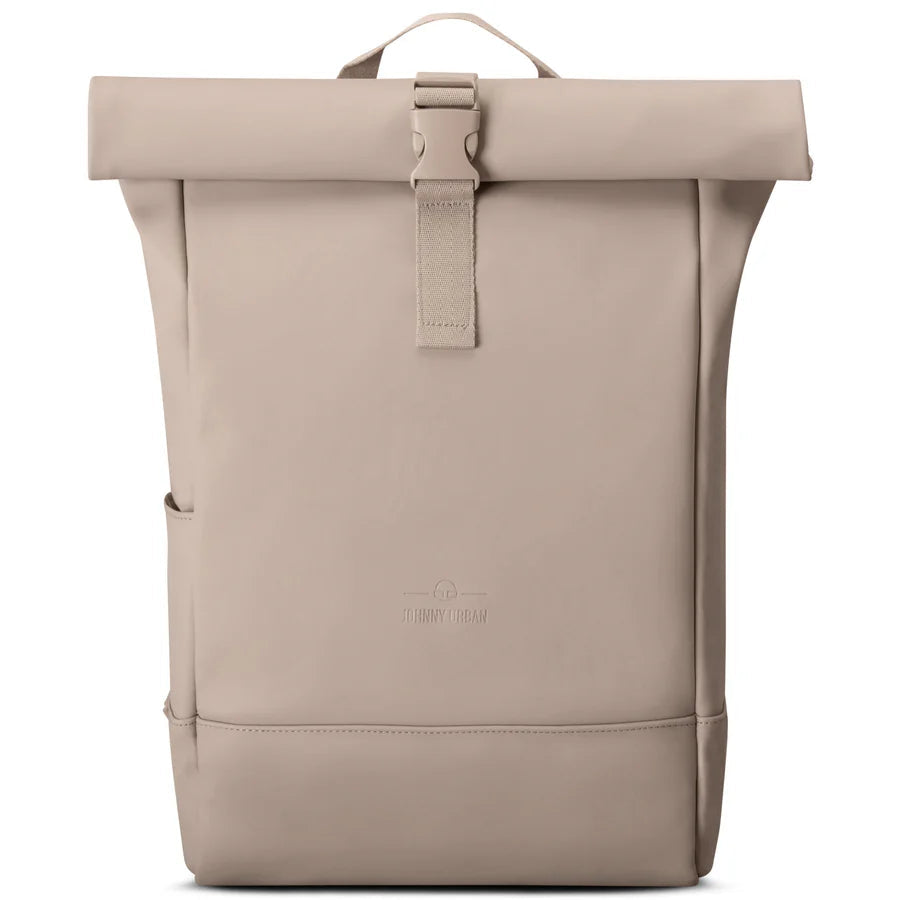 Johnny Urban Harvey rolltop-ryggsäck medium 16" – Beige