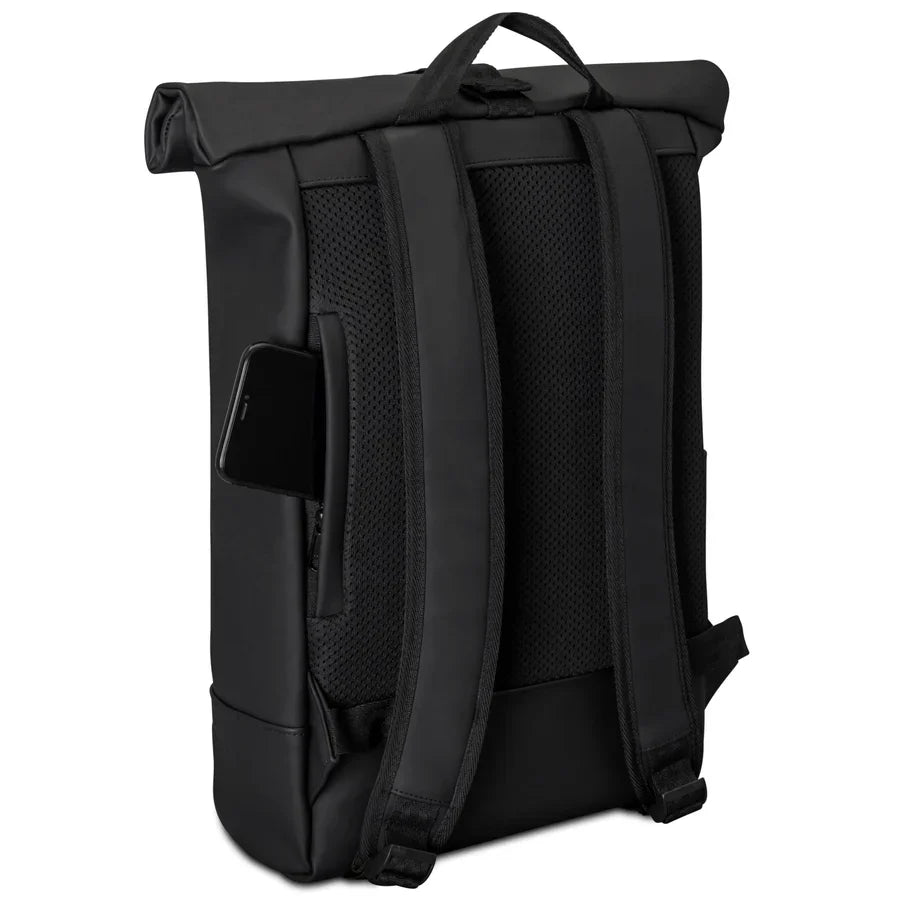 Johnny Urban Harvey rolltop-ryggsäck medium 16" – Svart