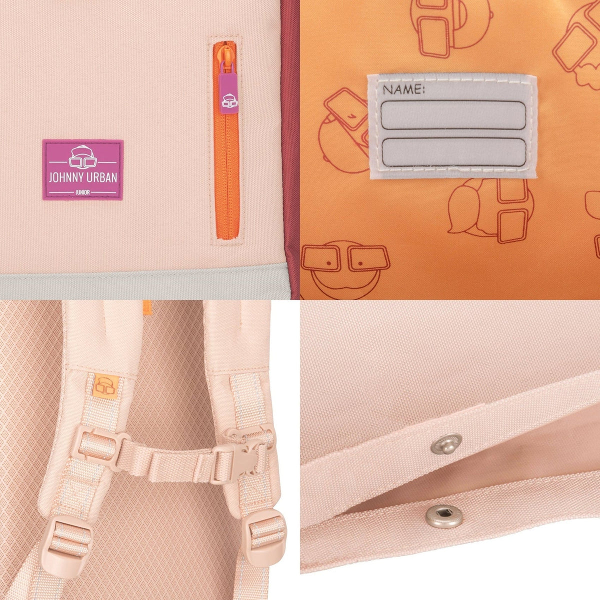 Johnny Urban Junior Aaron Ryggsäck 32cm - Rosa