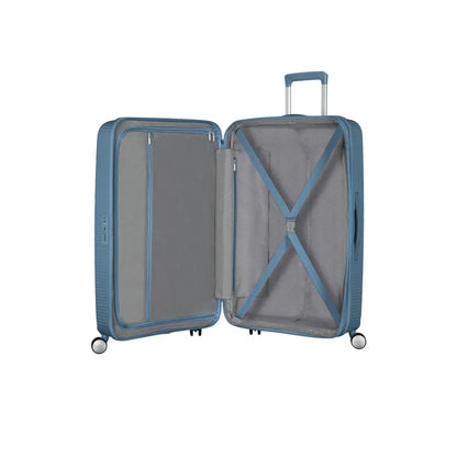 American Tourister Soundbox - Stenblå Stor Resväska 77cm