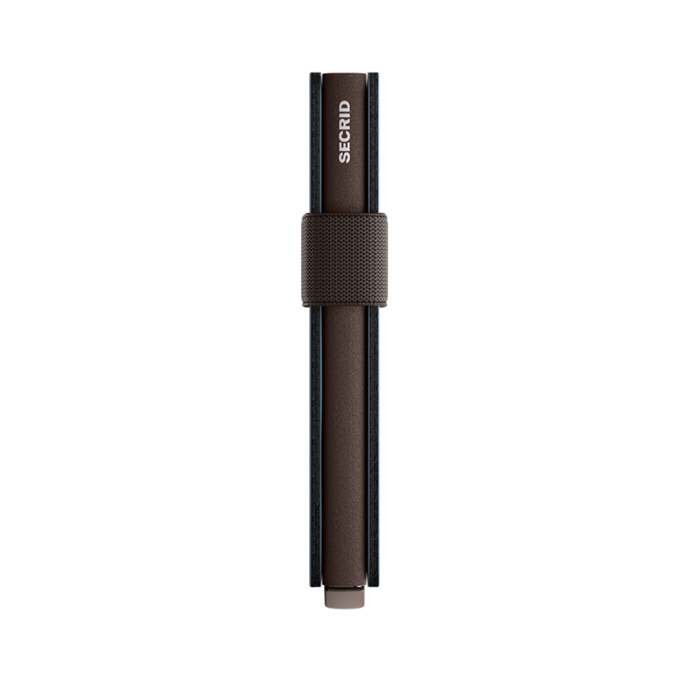 Secrid Matte Bandplånbok 10 cm - Blå/Brun