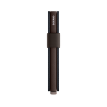 Secrid Matte Bandplånbok 10 cm - Blå/Brun