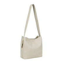 Ulrika Design Bar Zipper - Beige Axelväska 38cm