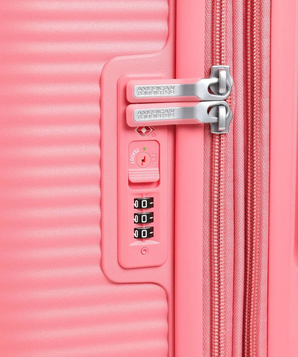 American Tourister Soundbox - Solkysst Korall Stor Resväska 77cm