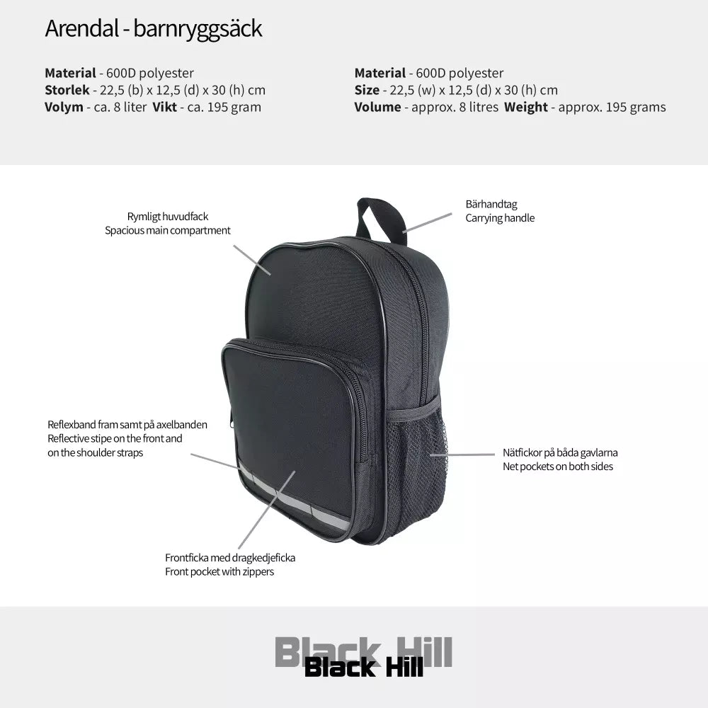 Black Hill Arendal Barnryggsäck 30cm