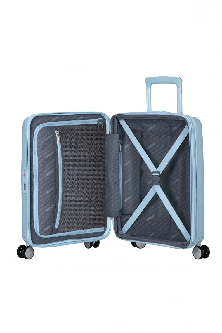 American Tourister Soundbox - Pastellblå Kabinväska 55cm