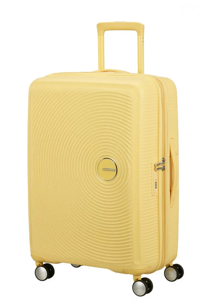 American Tourister Soundbox 67cm Mellanstor Expanderbar Pastel Yellow