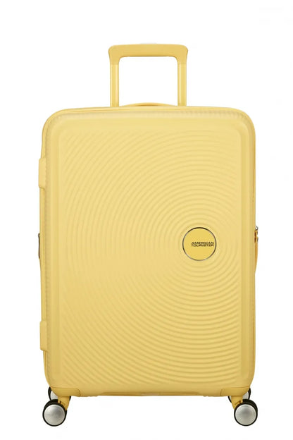 American Tourister Soundbox 67cm Mellanstor Expanderbar Pastel Yellow
