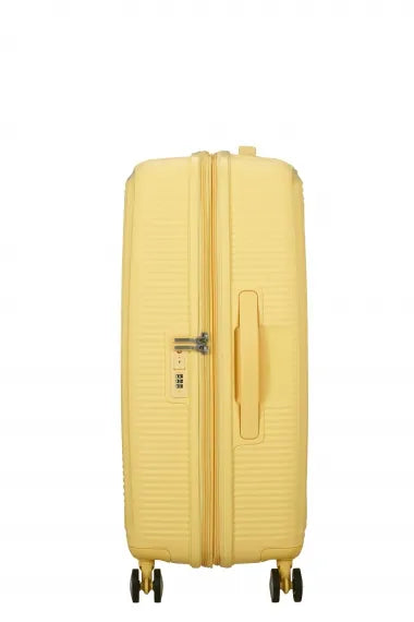 American Tourister Soundbox 67cm Mellanstor Expanderbar Pastel Yellow