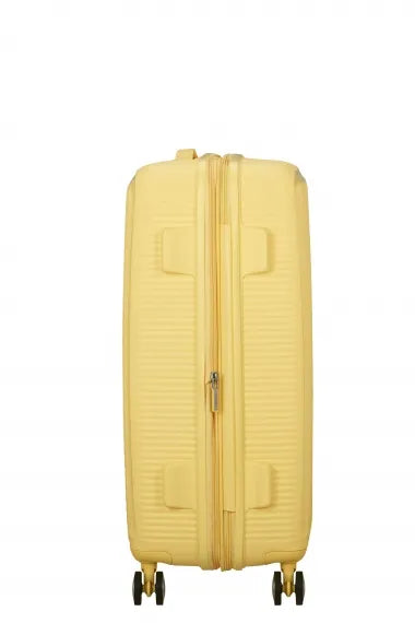 American Tourister Soundbox 67cm Mellanstor Expanderbar Pastel Yellow