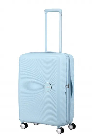 American Tourister Soundbox 67cm Mellanstor Expanderbar Pastel Blue