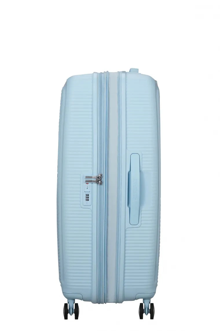 American Tourister Soundbox 77cm Stor Expanderbar Pastel Blue