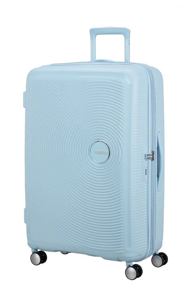 American Tourister Soundbox 77cm Stor Expanderbar Pastel Blue