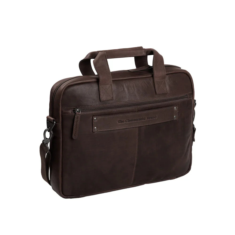 The Chesterfield Brand Calvi – Datorväska 15.6" – Brun