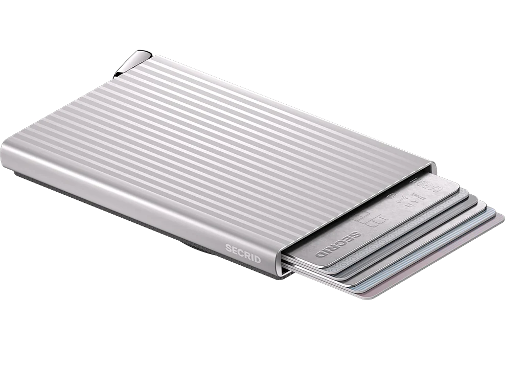 Secrid Cardprotector MagSafe Fluted+ korthållare 10 cm - Silver