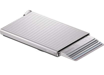 Secrid Cardprotector MagSafe Fluted+ korthållare 10 cm - Silver