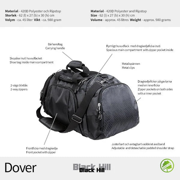 Black Hill Dover – Duffelväska 45L