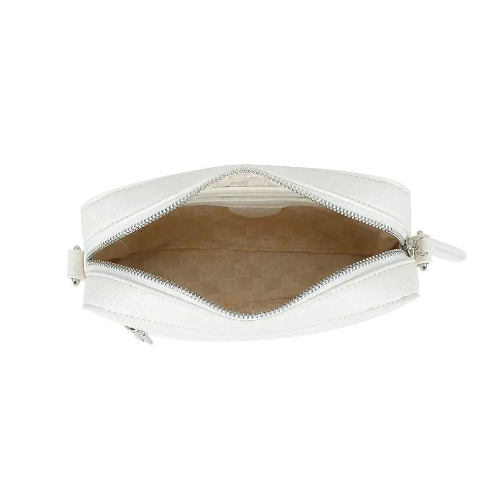 Ulrika Design Bar Zipper - Vit Axelväska 21cm